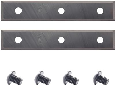 AKYLIN Wendeschneidplatten 2 Stück,50x9x1.5mm,4-Schneidkanten Wendemesser Hartmetalleinsätze (als Ersatz) für Wendeplatten Bündigfräser