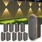 ELLASAY Solar Wandleuchte Aussen,Solarlampen Up and Down Leuchten für Außen IP65 Wasserdicht,3 Farben Heller Solarleuchten für Garten Kabellos für Hof Garten Pools Haus Deck Porch Zaun 10 Pack