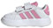 adidas Grand Court 2.0 Shoes Kids, Scarpe da Tennis Unisex - Bimbi 0-24, Ftwr Bianco Bliss Rosa Nucleo Nero, 22 EU