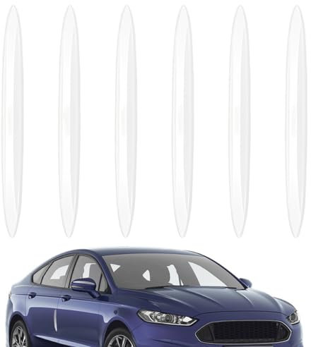 6PCS Pu Soft Glue Car Door Edge Guards - Transparent Universal Protector Anti Rub Decorative Strip for All Car and Truck Doors