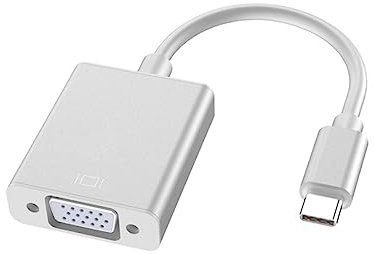Uonlytech USB Vga-adapterkabel USB Typ Vga-buchsenadapter Kompatibel Für Laptop Und Tablet Silber