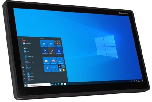 bluechip INDUSTRYline P24KT-1000 Intel Atom? x6413E 61 cm (24) 1920 x 1080 Pixel Touch screen 8 GB DDR4-SDRAM 120 GB SSD All-in-One tablet PC Windows 10 IoT Enterprise Wi-Fi 5 (802.11ac) Nero