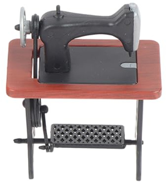 CAZSTYK Puppenhäuser im Maßstab 1:24 Miniaturmöbel Nähmaschine Modell Figur für Hobbyisten und Puppenhäuser Sammler Nähmaschine Modell