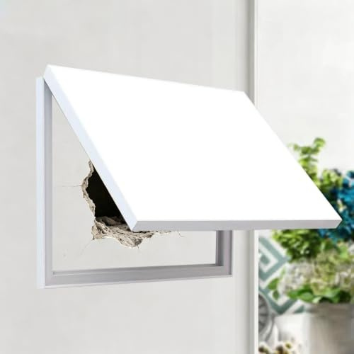 Vibeo Cache Compteur Electrique Cache-Tableau Électrique Décoratif Blanc, Panneau de Dissimulation Basculant pour Tableau Électrique, Cache-Coffret Électrique 40 50 60 70 80 cm(20x16in/50x40cm)