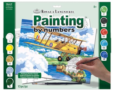 Royal & Langnickel PAL4 Nostalgic Plane Painting by Numbers Kit
