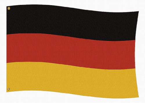 Riethmüller 400201 - Stofffahne Deutschland, 150 x 90 cm