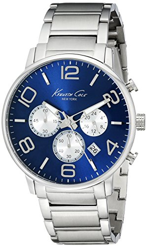 Kenneth Cole New York KC9305 Herren-Armbanduhr, Edelstahl, Armband – Silber