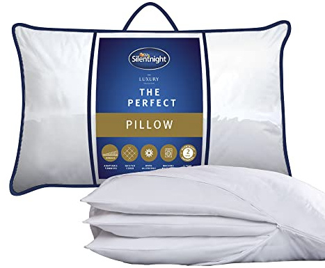 Silentnight Perfect Pillow | 3 Inner Pads, 7 Combinations, Hollowfibre Filling, Machine Washable, Non-Allergenic