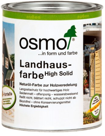 Osmo Landhausfarbe - hochdeckende Holzfarbe 2606 Mittelbraun 0,75 L