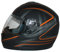 Protectwear Motorradhelm, Integralhelm, Matt Schwarz/Oranges Muster, S