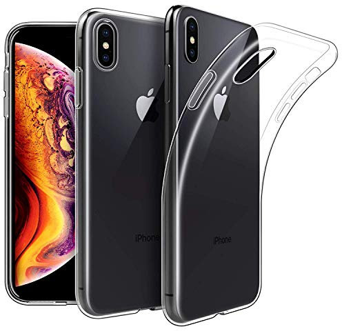 KP TECHNOLOGY iPhone Xs/iPhone X - Clear Case Ultra Thin Transparent Silicone Gel Cover for IPHONE Xs/IPHONE X (CLEAR)
