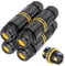 PEBA Connettori per cavi impermeabili IP68 - Scatola di giunzione a 5 fili - Raccordo esterno impermeabile per giardino - Derivazione cavo 4-14 mm - Alloggiamento elettrico esterno impermeabile