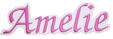 Applikation Name - Wunschname zum aufbügeln - Bügelbild - Farbauswahl - bis zu 10 Buchstaben