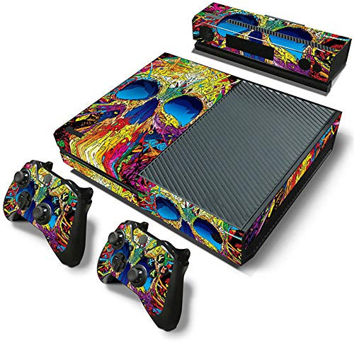 SKINOWN - Cover protettiva adesiva per console Xbox One, motivo: teschio colorato