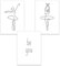 ChicResult Line Art Wandbilder 3er Set BE YOU - Moderne schwarz-weiß Bilder, Wandbild mit Spruch, Bilderset Ballerina (3 x DIN A4 ohne Bilderrahmen)