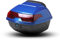 ASDQWER Topcase Motorradkoffer,Helmkoffer Motorradkoffer,Motorrad Top Case, Scooter-Kofferraumgepäck, Top Lock-Aufbewahrung, für Motorradhelme, Roller, Motorräder,Blau