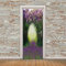 A.Monamour Türtapete Selbstklebend Türfolie Türposter 3D Zauber Frühlings Wald Fliederbäume Und Lila Blumen Vinyl Folie Türdeko Tapete Wandbild Türaufkleber Türtattoo 85 x 200 cm