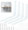 4 Pcs Wandregal Regalwinkel Wandmontage Regalhalterungen Dreieckig Regalträger Metall Regalträger Winkel Halterung Regalträger Aluminium für DIY-Regale Wandlager