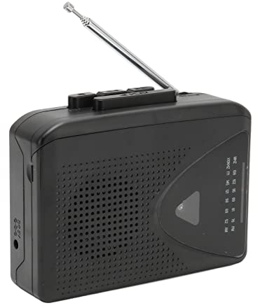 Tragbarer Taschenradio Kassettenspieler mit Externem Lautsprecher, Kassettenspieler/Recorder, Vintage Kassetten AM FM Radio.