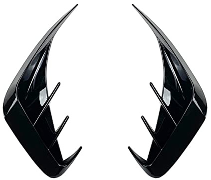 Auto Heck Spoiler Für BMW G20 G28 318i 320i 330i 2019 2020 2021 Heckstoßstange Splitter Diffusor Seitenabdeckung Spoiler Canard Aufkleber Autozubehör Auto Heckspoiler Hinten (Farbe : Schwarz)