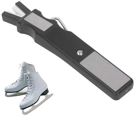 Cyrank Ice Skate Sharpeners, Ice Skates Blade Sharpener, Portable Sand Grindstone Tool for Blades Players for Figure Skating Blades Ice Hockey Skates