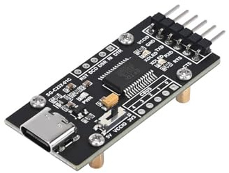 XICOOLEE FT232 USB to UART (TTL) Serial Port Module for Windows Linux MAC OS with Type-C Interface Onboard Power Supply TXD RXD Indicators UART TTL Level Switch Compatible 3.3V/5V Logic Level