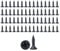 Aoktorkit 50 Pcs Black M5 x 20mm Self Tapping Wood Screws, Phillips Flathead, 304 Stainless Steel, Zinc Plated, Ideal for Wood, Drywall and Furniture