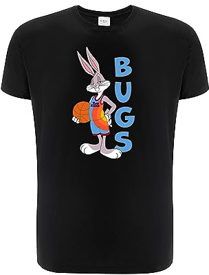 ERT GROUP Mens 2 T-Shirt, Space Jam 032 Schwarz, XS