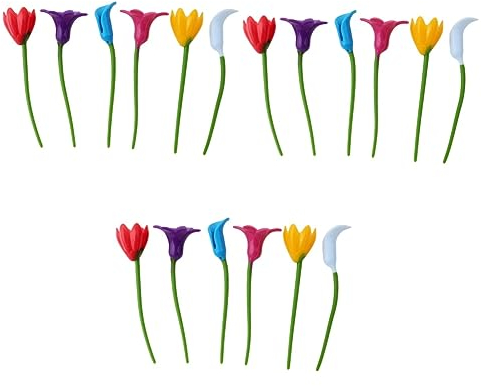 BESTonZON 18pièces Charmes De Verre à Vin Silicone De Marqueurs Floraux Colorés Pour Identifier Vos Verres à Vin Lors De Fêtes Et Réunions