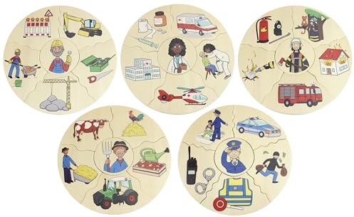 beleduc - HUMANICO Puzzle Berufe - Grund-Schule Spiel-Puzzle