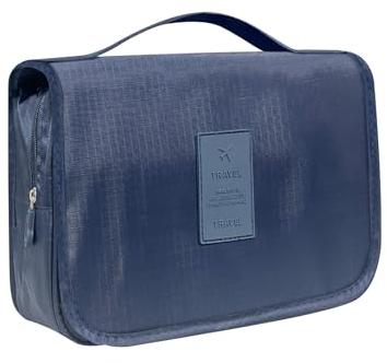 Trousse de Toilette Homme Voyage, Trousse de Toilette à Suspendre, Trousse de Maquillage Imperméable, pour Voyage Camping en Plein