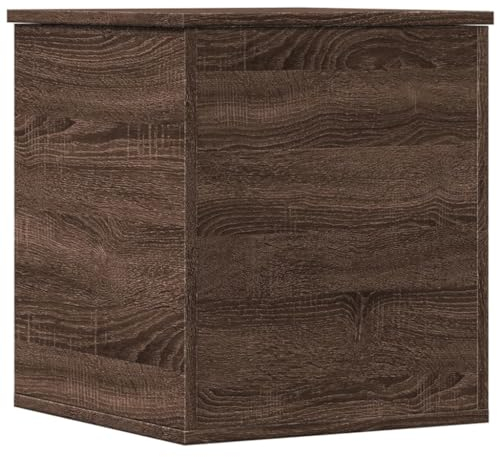 vidaXL Caja de almacenaje Madera ingeniería Roble marrón 40x42x46 cm