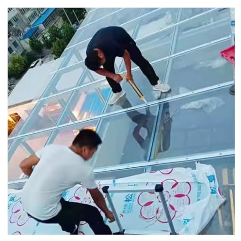 Feuille de toiture en polycarbonate transparent durable de 1 mm pour pergolas, auvents, abris de jardin, facile à couper et à plier, 1 x 20 m