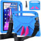 RollinCase Custodia per Lenovo Tab M10 3rd Gen 10.1 Pollici 2022 (TB-328FU/TB-328XU), Leggera Antiurto Cover per Bambini con Cavalletto e Spallacci per Lenovo Tab M10 10.1'' 3a generazione, Blu