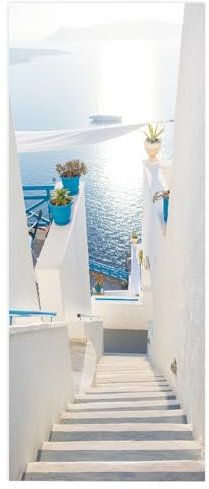 workid Türtapete Selbstklebend Türfolie Selbstklebend Türaufkleber Türposter Türsticker Fototapete 3D Effekt für Schlafzimmer Wohnzimmer Küche Ozean 90 * 200cm MTHP-01