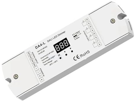 DA1 DA4 DA4-D DA4-L 1/4 Kanal DALI CV PWM Digitaldimmer DC 12V 24V(DA4-L Only)