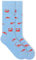 von Jungfeld - 1er Set Motiv Socken mit Crab - French Blue Icon - Bunte Socken in Gr. 43-46
