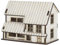 ibasenice Casa En Miniatura Casas Pequeñas Escena Navideña Casa Cabaña Modelo Casa De Jengibre Cabaña De Madera Navideña Cabaña En Miniatura para Casa De Muñecas Villa Rústica