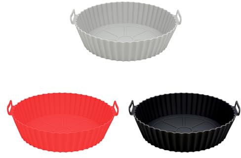 3 recipientes de silicona de aire reutilizables de grado alimenticio para hornear, accesorios de repuesto