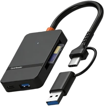 Lettore di schede USB 3.0 SD Micro SD TF CF MS Adattatore for schede Compact Flash for PC portatile Lettore multischede Lettore di smart card 8 in 1
