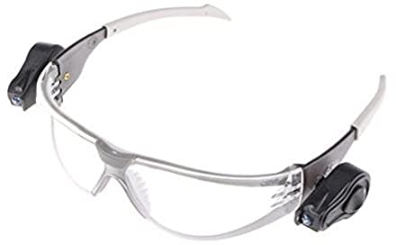 3M LED Light Vision Safety Glasses, Anti-Scratch / Anti-Fog, Clear Lens, 11356-00000