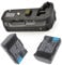 2X DMW-BLF19 battery AND DMW-BGGH3 Battery Grip for Lumix DMW-GH3 DMC-GH3KBODY Camera DMW-BLF19E