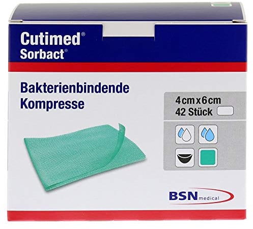 Cutimed Sorbact Kompressen 4x6 cm