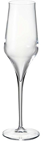 Luigi Bormioli Supremo Champagne Glasses (Set of 2), 8 oz, Clear