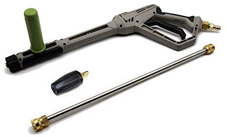 Equip2clean Heavy Duty Commercial Pressure Washer Trigger Gun with Power Washer Lance and Turbo Nozzle | 275 Bars Maximum Pressure | Quick Release Adapter | Nozzle Size (045)