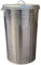 EasyShopping NEW Small Medium Large 15L 30L 40L 45L 60L 90L 110L Litre Metal Galvanised Home Garden Bin Leaves Paper Wood Rubbish Dustbin Made In U. K. (110 Litre)