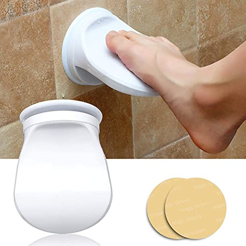 GOTOTOP Repose-pieds pour douche, salle de bain, en plastique, avec ventouse, pour la maison et l'hôtel