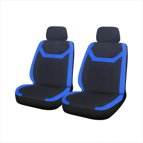 UKB4C Blue Black Modern Look Pair Front Car Seat Covers