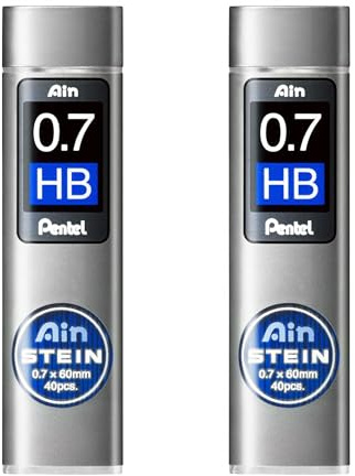 Pentel Ain Stein Mechanical Refill Leads - 0.7mm - HB/H - Pack of 2 Tubes