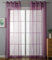 2er Set Ösenvorhänge Transparent »Uni« Gardine HxB 225x140 cm Lila Stores Vorhang Ösen Bleibandabschluß Wohnzimmer, 20332-cn2